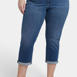 Chloe Skinny Capri Jeans In Plus Size - Costa Brava