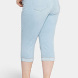 Marilyn Straight Crop Jeans In Plus Size - Brightside