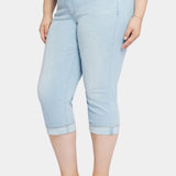 Marilyn Straight Crop Jeans In Plus Size - Brightside