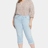 Marilyn Straight Crop Jeans In Plus Size - Brightside
