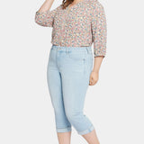 Marilyn Straight Crop Jeans In Plus Size - Brightside