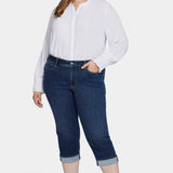Marilyn Straight Crop Jeans In Plus Size - Cambridge