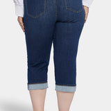 Marilyn Straight Crop Jeans In Plus Size - Cambridge