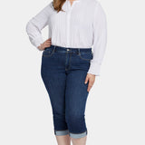 Marilyn Straight Crop Jeans In Plus Size - Cambridge