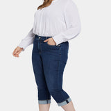 Marilyn Straight Crop Jeans In Plus Size - Cambridge