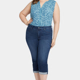 Marilyn Straight Crop Jeans In Plus Size - Inspire