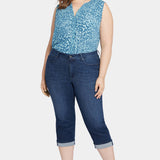 Marilyn Straight Crop Jeans In Plus Size - Inspire