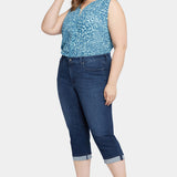Marilyn Straight Crop Jeans In Plus Size - Inspire