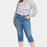 Marilyn Straight Crop Jeans In Plus Size - Stunning