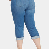 Marilyn Straight Crop Jeans In Plus Size - Stunning