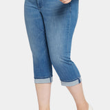 Marilyn Straight Crop Jeans In Plus Size - Stunning