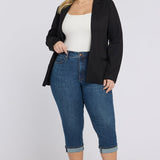 Marilyn Straight Crop Jeans In Plus Size - Sunset Villa