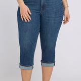 Marilyn Straight Crop Jeans In Plus Size - Sunset Villa