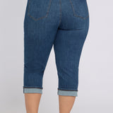 Marilyn Straight Crop Jeans In Plus Size - Sunset Villa