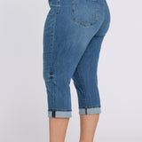 Marilyn Straight Crop Jeans In Plus Size - Wild River
