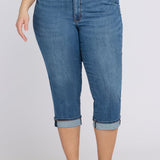Marilyn Straight Crop Jeans In Plus Size - Wild River