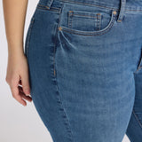 Marilyn Straight Crop Jeans In Plus Size - Wild River