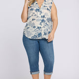 Marilyn Straight Crop Jeans In Plus Size - Wild River