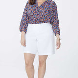 Bermuda Shorts In Plus Size - Optic White
