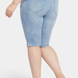 Bike Capri Jeans In Plus Size - Afterglow
