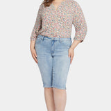 Bike Capri Jeans In Plus Size - Afterglow