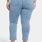 Marilyn Straight Ankle Jeans In Plus Size - Lakefront