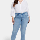 Marilyn Straight Ankle Jeans In Plus Size - Lakefront