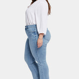 Marilyn Straight Ankle Jeans In Plus Size - Lakefront