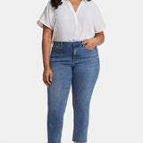 Sheri Slim Ankle Jeans In Plus Size - Rockie