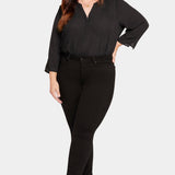 Ami Skinny Jeans In Plus Size - Black