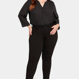 Ami Skinny Jeans In Plus Size - Black