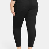 Skinny Ankle Pull-on Jeans In Plus Size - Black