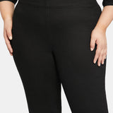 Skinny Ankle Pull-on Jeans In Plus Size - Black
