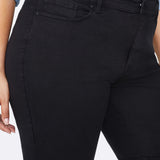 Briella 11 Inch Denim Shorts In Plus Size - Black