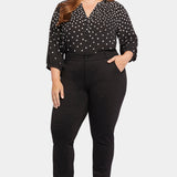 Classic Trouser Pants In Plus Size - Black