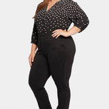 Classic Trouser Pants In Plus Size - Black
