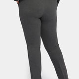 Classic Trouser Pants In Plus Size - Charcoal Heathered