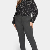 Classic Trouser Pants In Plus Size - Charcoal Heathered