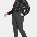 Classic Trouser Pants In Plus Size - Charcoal Heathered