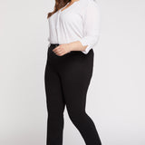 Marilyn Straight Pants In Plus Size - Black