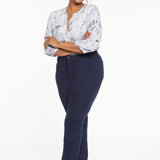 Marilyn Straight Pants In Plus Size - Oxford Navy