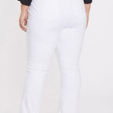 Slim Bootcut Ankle Jeans In Plus Size - Optic White