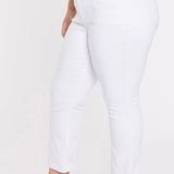 Slim Bootcut Ankle Jeans In Plus Size - Optic White