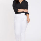 Slim Bootcut Ankle Jeans In Plus Size - Optic White