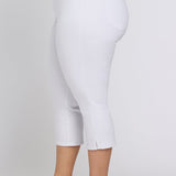 Chloe Capri Jeans In Plus Size - Optic White