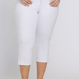 Chloe Capri Jeans In Plus Size - Optic White