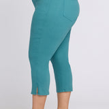 Chloe Capri Jeans In Plus Size - Harbor Blue
