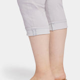 Marilyn Straight Crop Jeans In Plus Size - Pearl Grey