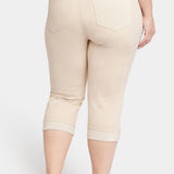 Marilyn Straight Crop Jeans In Plus Size - Feather