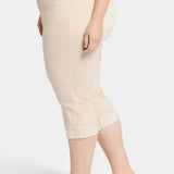 Marilyn Straight Crop Jeans In Plus Size - Feather